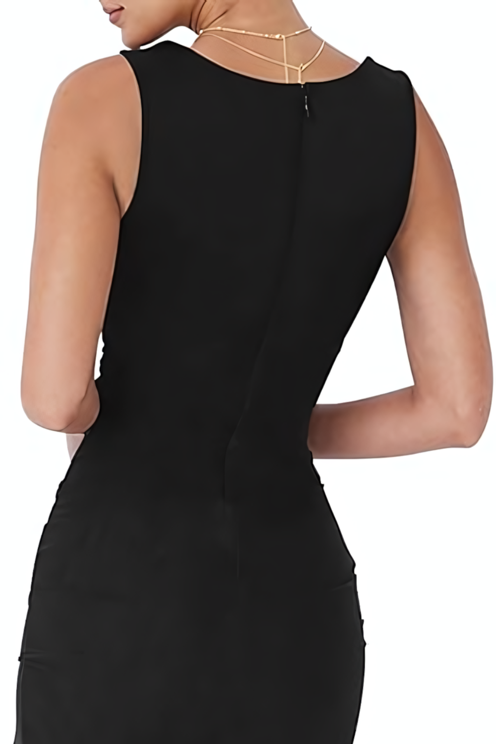 elegant ruched bodycon midi party dress elegant ruched bodycon midi party dress